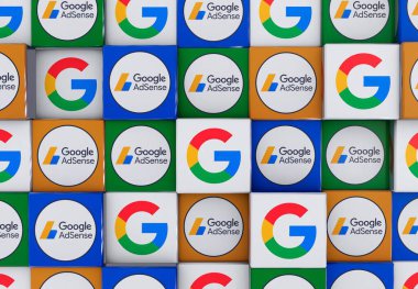 adsense, Google Arkaplan - 3d Render