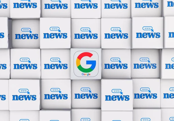 News Google Background Render — Stock Photo, Image