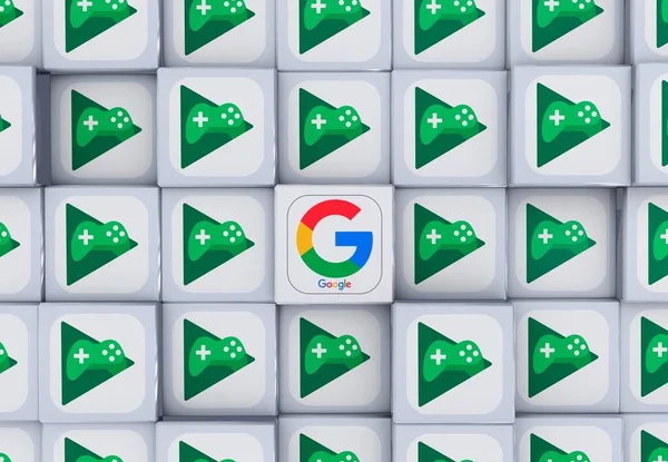 Играть Игры Google Background Render — стоковое фото