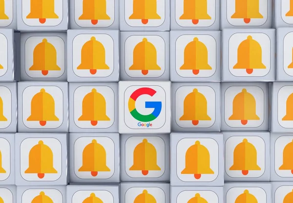 Alertas Fundo Google Render — Fotografia de Stock