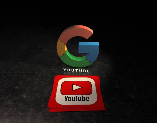 Google Youtube Fundo Google — Fotografia de Stock