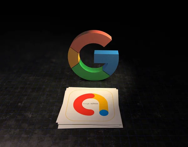 Google Admob Tło Google — Zdjęcie stockowe