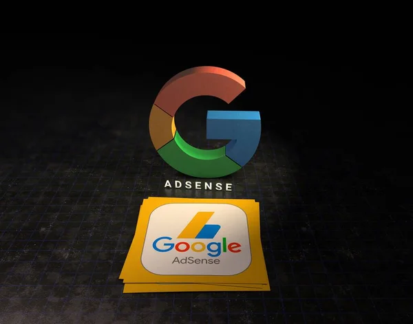 Google Adsense Google Фон — стоковое фото