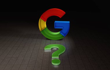 Google, Google Arkaplan - 3d Render