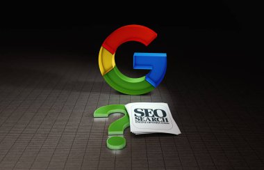 seo, Google Arkaplan - 3d Render