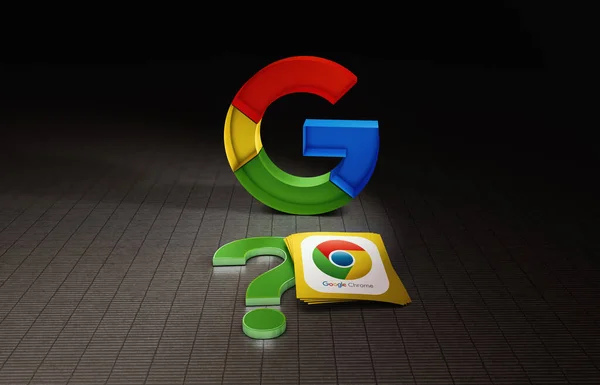 Google Chrome Google Фон — стоковое фото