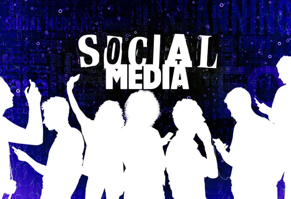 Social Media Social Media Background Design — 스톡 사진