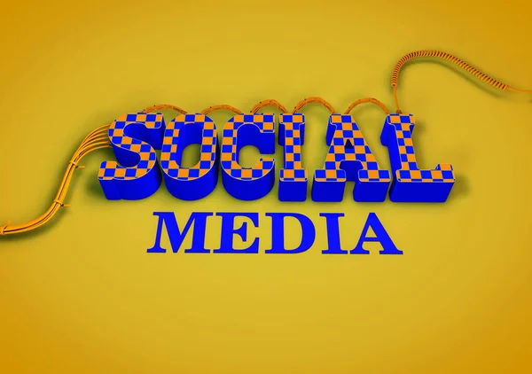 Progettazione Social Media Social Media Sfondo Design — Foto Stock