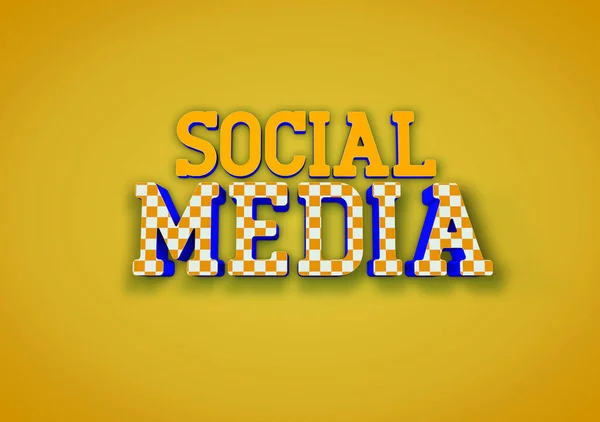 Progettazione Social Media Social Media Sfondo Design — Foto Stock
