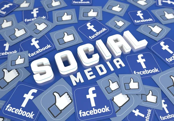 Ontwerp Sociale Media Achtergrondontwerp Van Sociale Media — Stockfoto