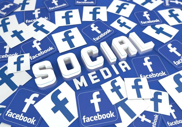 Design Social Media Social Media Background Design — Stock Photo, Image