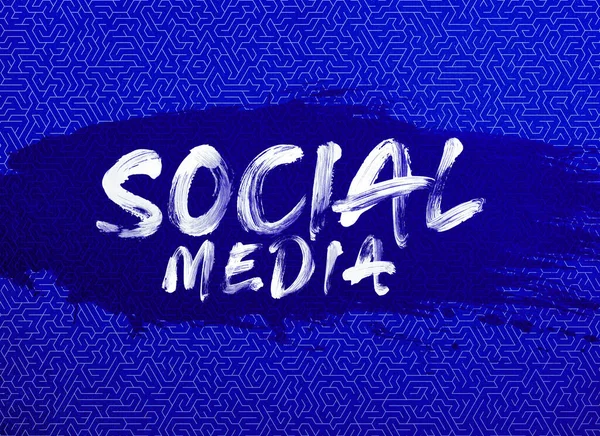 Mídia Social Design Fundo Mídia Social — Fotografia de Stock