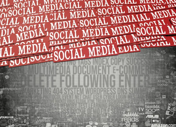 Social Media Social Media Background Design — Stok Foto