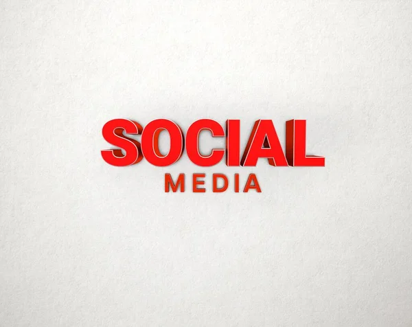 Social Media Social Media Hintergrunddesign — Stockfoto