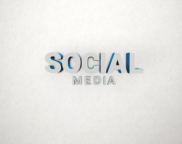 Social Media Achtergrondontwerp Van Sociale Media — Stockfoto