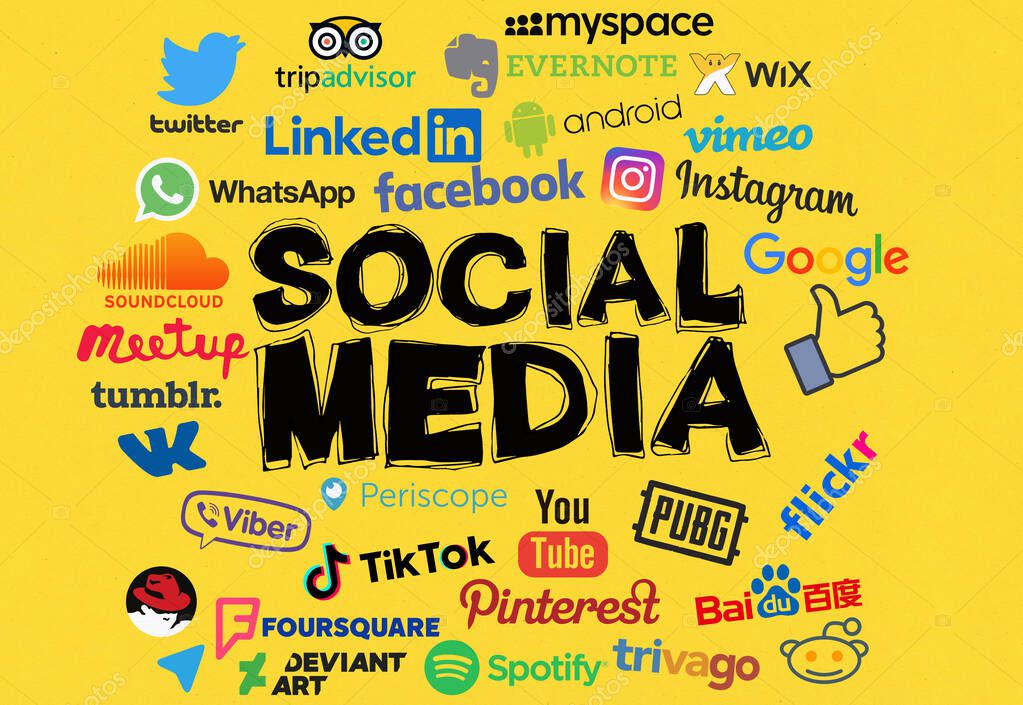 Social Media, Social Media Background Design