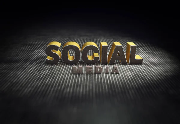 3Dソーシャルメディアの背景 ソーシャルメディアの背景デザイン — ストック写真