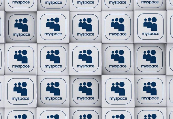 Myspace Social Media Background Design — Stok Foto