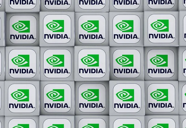 Nvidia Social Media Background Design — Stock Photo, Image