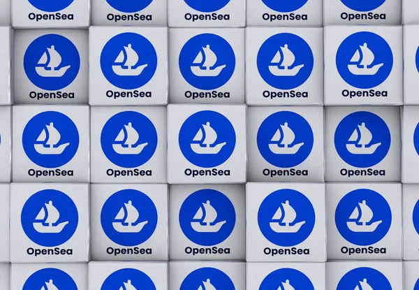 Opensea Social Media Background Design — Stock Photo, Image