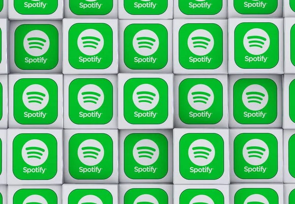 Spotify Diseño Redes Sociales —  Fotos de Stock