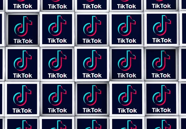 Tiktok Social Media Background Design — 스톡 사진
