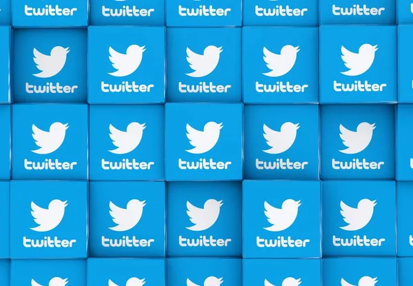 Twitter Social Media Hintergrunddesign — Stockfoto