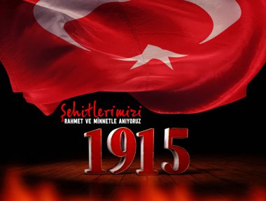 1915, Türk Bayrağı, Türkiye - Türkiye Arkaplan Tasarımı