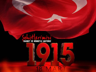 1915, Türk Bayrağı, Türkiye - Türkiye Arkaplan Tasarımı