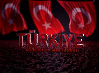 Türk Bayrağı, Türkiye - Türkiye Arkaplan Tasarımı
