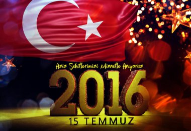 2016, Türk Bayrağı, Türkiye - Türkiye Arkaplan Tasarımı