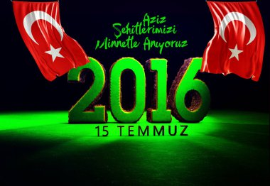 2016, Türk Bayrağı, Türkiye - Türkiye Arkaplan Tasarımı
