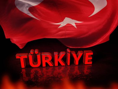 Türk Bayrağı, Türkiye - Türkiye Arkaplan Tasarımı