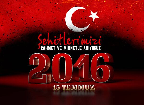 2016, Турецкий флаг, Турция - Турция