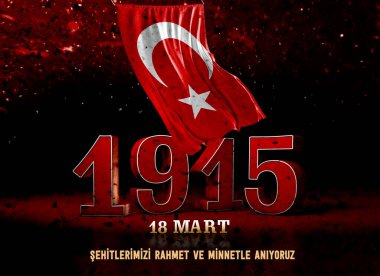 1915, Türk Bayrağı, Türkiye - Türkiye Arkaplan Tasarımı