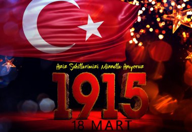 1915, Türk Bayrağı, Türkiye - Türkiye Arkaplan Tasarımı