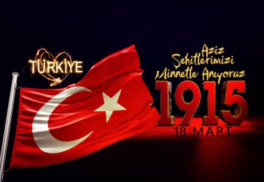 1915, Türk Bayrağı, Türkiye - Türkiye Arkaplan Tasarımı