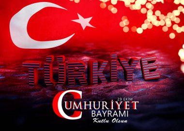 Cumhuriyet Günü, Türkiye Bayrağı - Türkiye Arkaplan Tasarımı