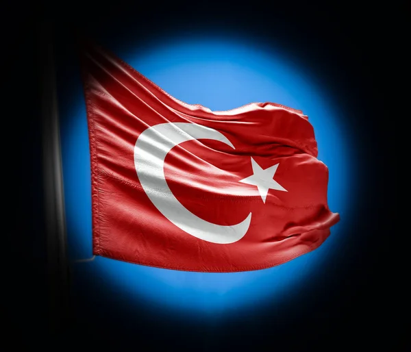 Bandeira Turca Turquia Projeto Fundo Turquia — Fotografia de Stock