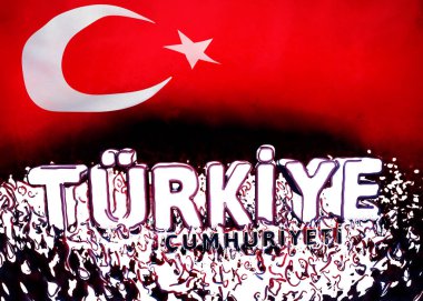 Türk Bayrağı, Türkiye - Türkiye Arkaplan Tasarımı