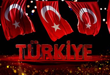 Türk Bayrağı, Türkiye - Türkiye Arkaplan Tasarımı