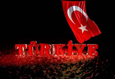 Türk Bayrağı, Türkiye - Türkiye Arkaplan Tasarımı