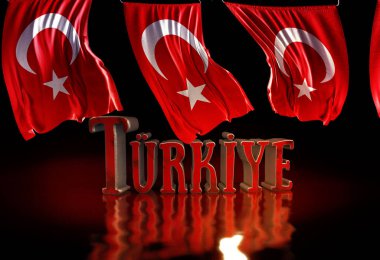 Türk Bayrağı, Türkiye - Türkiye Arkaplan Tasarımı