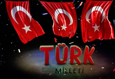 Türk Bayrağı, Türkiye - Türkiye Arkaplan Tasarımı