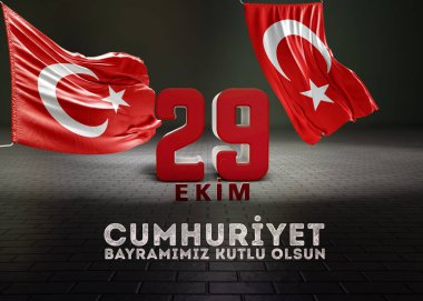 Cumhuriyet Günü, Türkiye Bayrağı - Türkiye Arkaplan Tasarımı
