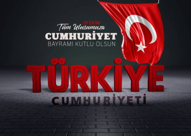 Cumhuriyet Günü, Türkiye Bayrağı - Türkiye Arkaplan Tasarımı