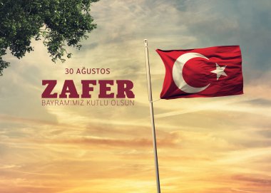Türk Bayrağı, 30 Ağustos Zafer Günü - Türkiye Arkaplan Tasarımı