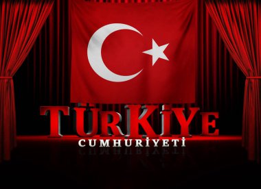 Türk Bayrağı, Türkiye - Türkiye Arkaplan Tasarımı