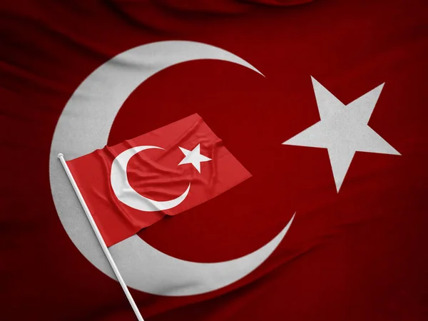 トルコ国旗 トルコ 背景デザイン — ストック写真