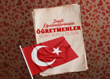 Öğretmenler Günü, Türk Bayrağı - Türkiye Arkaplan Tasarımı